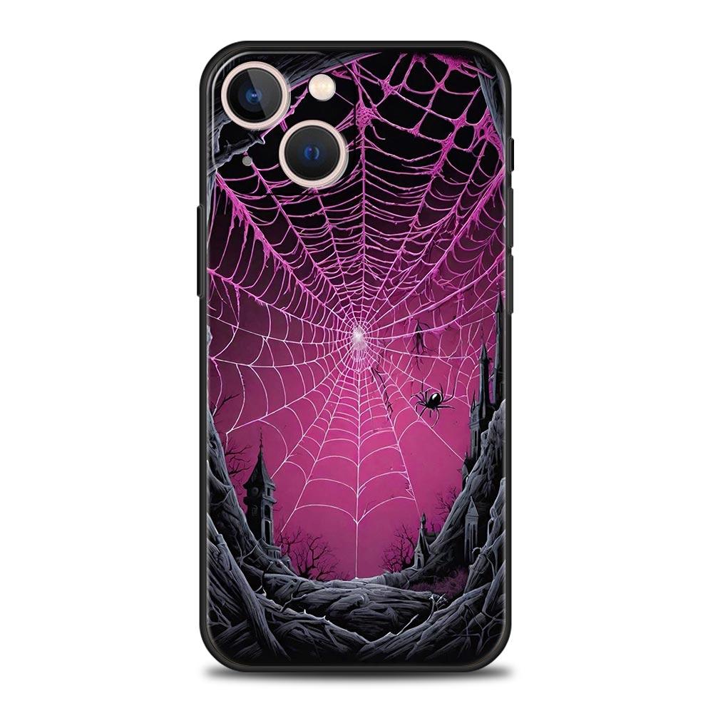 

Spider Web Phone Case Cover for iPhone 17 16 15 14 13 12 11 Pro Max 17 Air Plus Shockproof Soft TPU Shell Fundas Capas Coque Bag iPhone 14 Pro