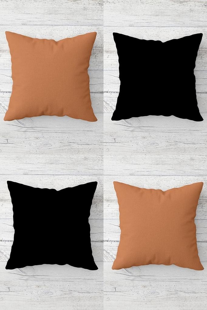 Solid Color Plain Fabric Combination Hidden Zipper Cushion Cover Sofa