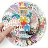 50pcs Motivational Phrases For Mental Health Stickers, Vinyl Sticker For Laptop Water Bottle Guitar Bike Car Motorcycle Bumper Luggage Skateboard
