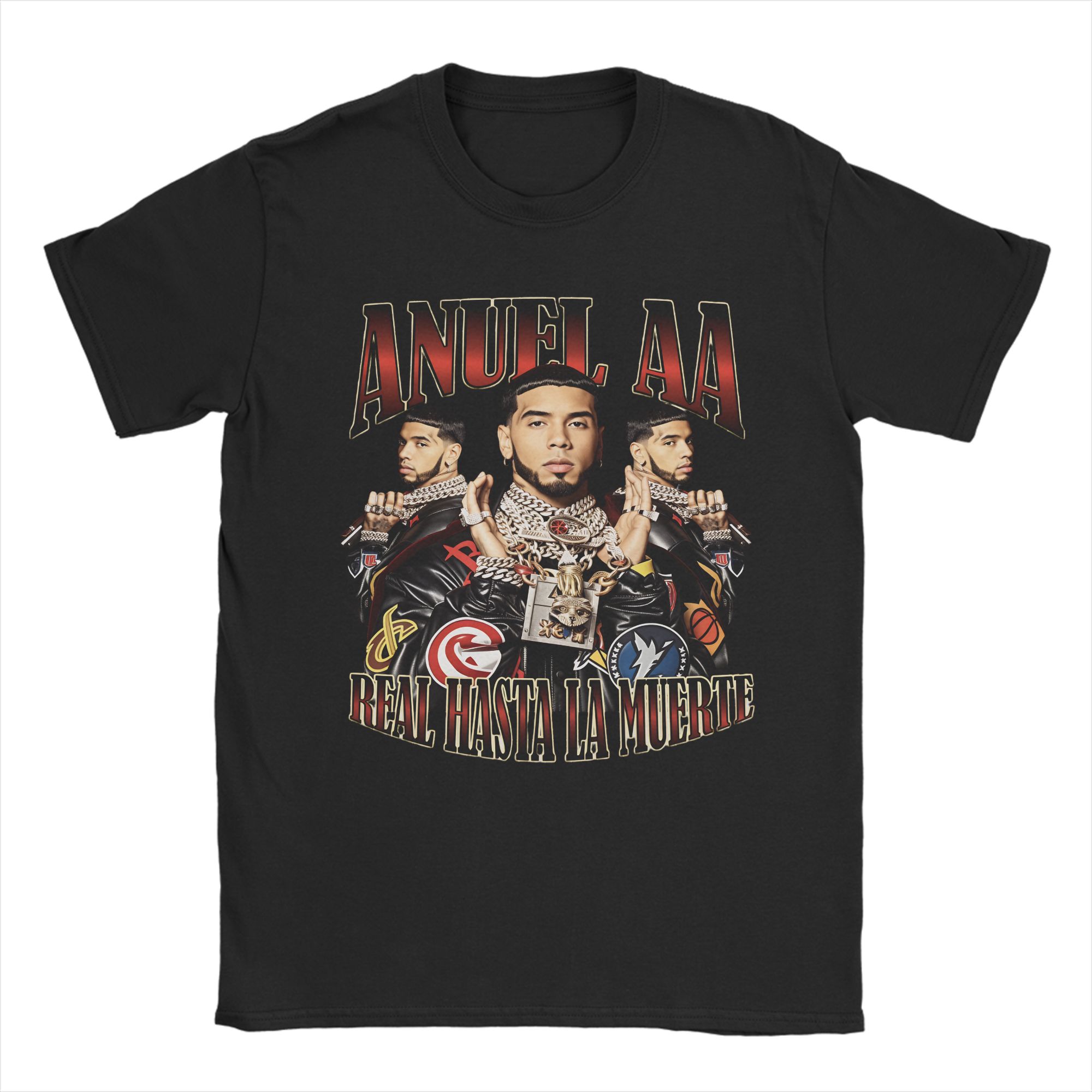 

Men Women Real Hasta La Muerte 2 Anuel AA Album T Shirt 100% Cotton Fashion T-Shirt Clothing Outfits 5XL різнокольоровий