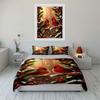 Cardinals, pine branches, snowflakes. Bedding sets Duvet cover sets Duvet covers Pillowcases(1 * Duvet Cover 2 * Pillowcases without duvet insert)
