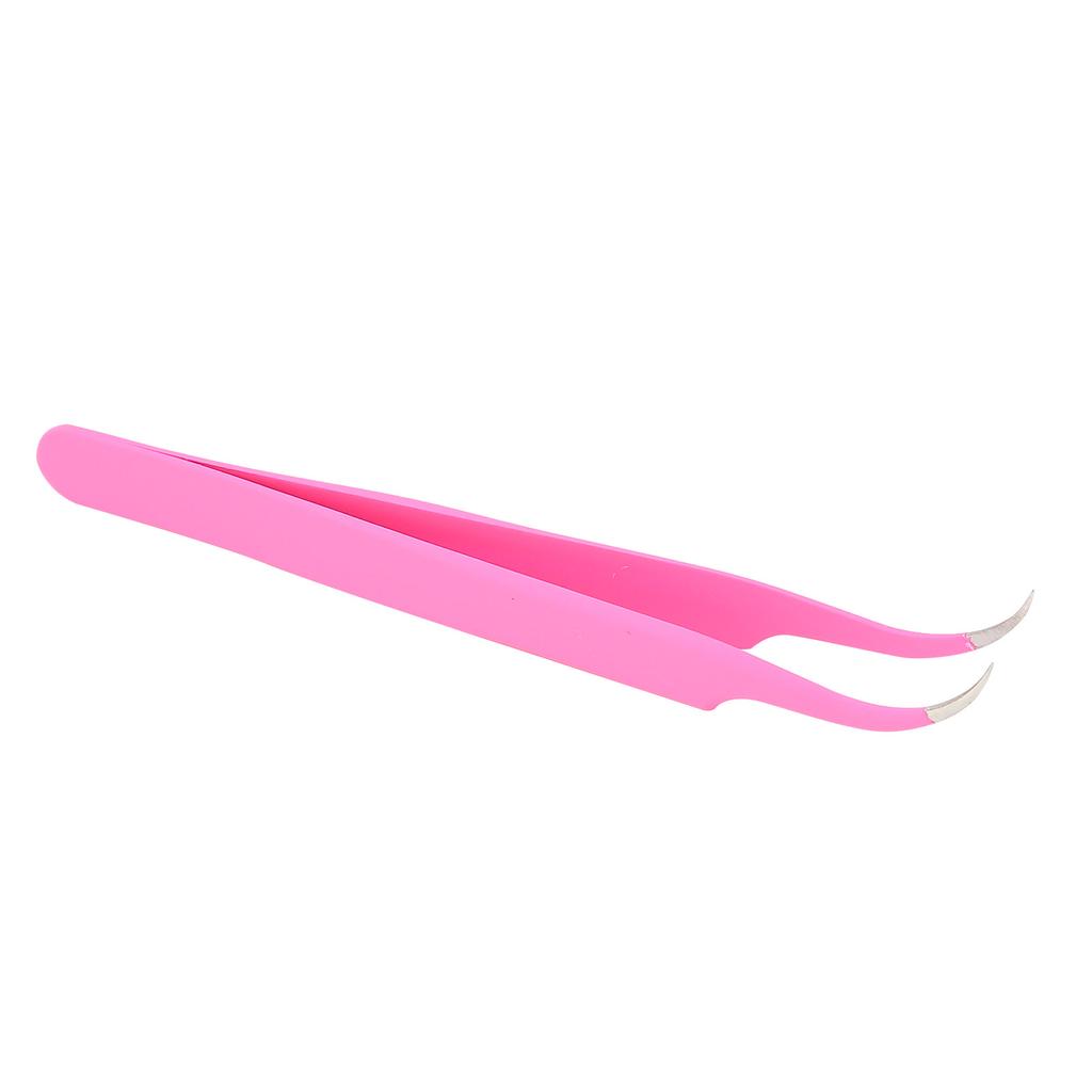 Curved Eyelash Extension Tweezers Professional Stainless Steel Eyelashes Grafting Tweezers