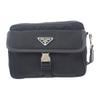 Prada 2VH133 Shoulder Bag Black Nylon/Safiano Women