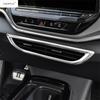 Auto Mittelkonsole Mitte Lüftung AC Klimaanlage Lüftungsgitter Auslass Rahmen Abdeckung Zierleiste Edelstahl Zubehör für VW Volkswagen ID.4 ID4 - 2025