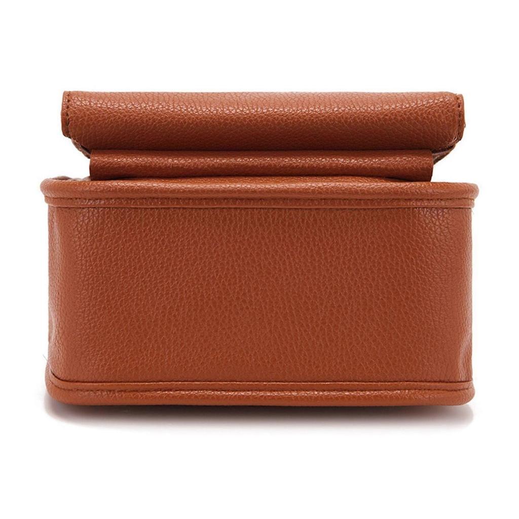 Dollver Full Grain Leather Crossbody Purse with Built-in Wallet, Multiple Compartments & Adjustable Strap, Compact Bag with Large Capacity for Women