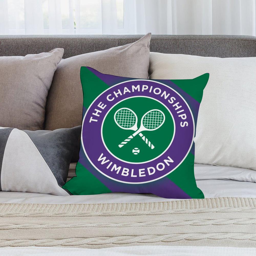 W-Wimbledon Cool Pillow Case Short Plush Sofa Decorative Gift Home Double-sided Printing Cushion