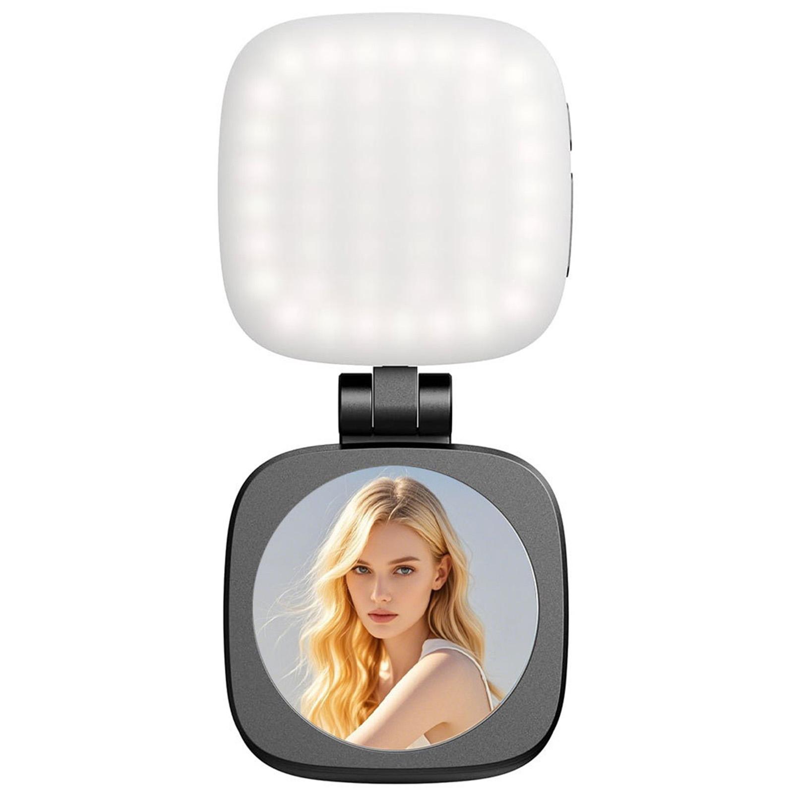 

Selfie Fill Light With Magnetic,Attachment For Mobile Phone,Beauty Camera Enhancer,Fill Ring Light with Mirror for Photography чёрный