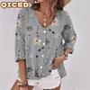Women's Fashion Casual Short Sleeve V Neck Blouses & Shirts