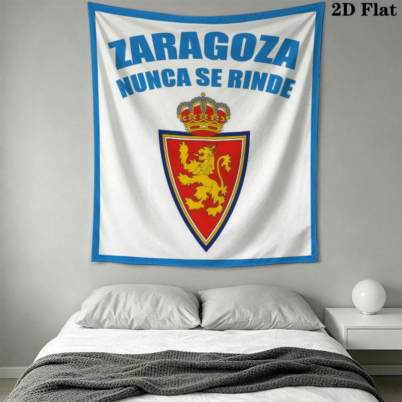 Real Zaragoza Wall Tapestry Aesthetic Wall Hanging Printed Fabric Blanket Decorative Tapestries for Bedroom Living Room Home Decor