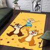 1pc Chip and Dale Pattern Area Rug Soft Flannel Floor Mat for Living Room,Office,Bedroom and Carpet
