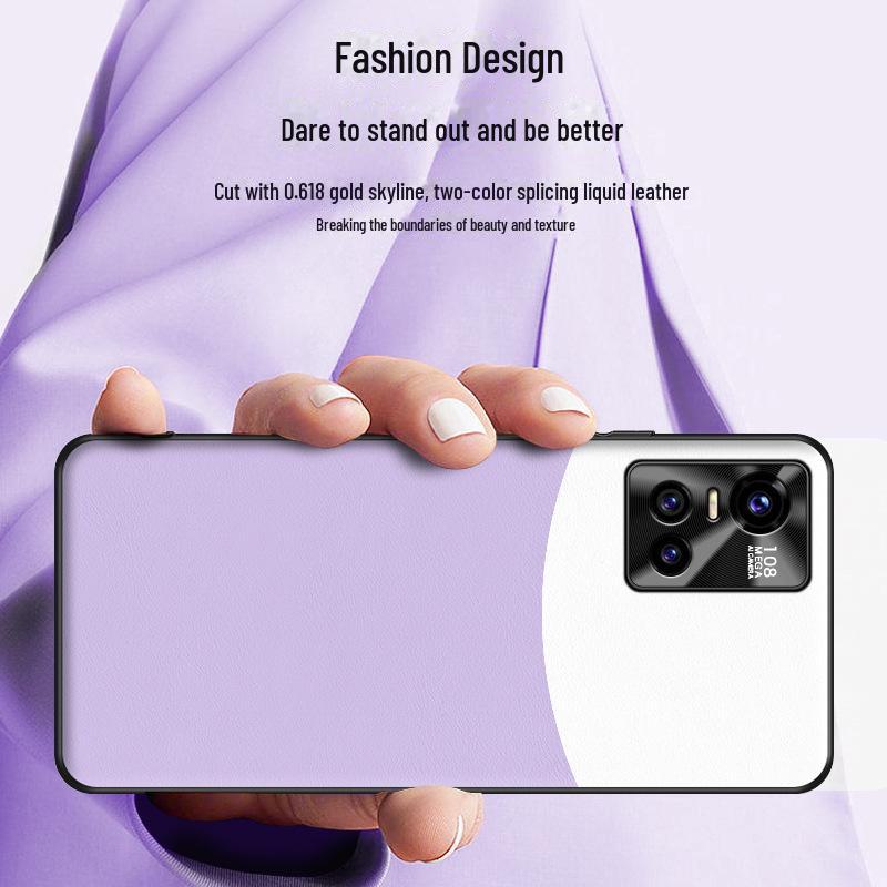 Anti-fall, Anti-fouling Liquid Leather Phone Case for Vivo S10, One-piece Protective Cover Available.
