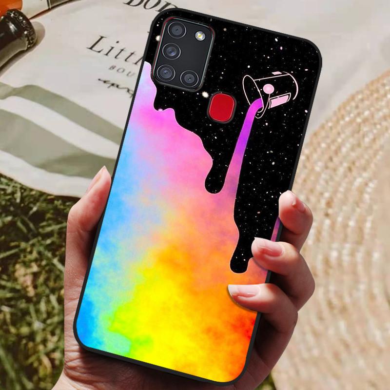 For Samsung A21S Case Phone Cover Silicone Soft TPU Back Cover for Samsung Galaxy A21S Case A 21S A21 S A217F Fundas Bumper