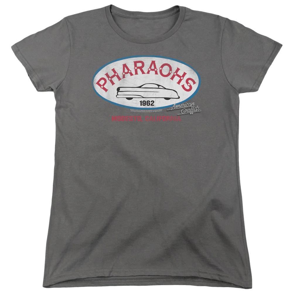 

American Graffiti Pharaohs Womens T Shirt Charcoal 4XL