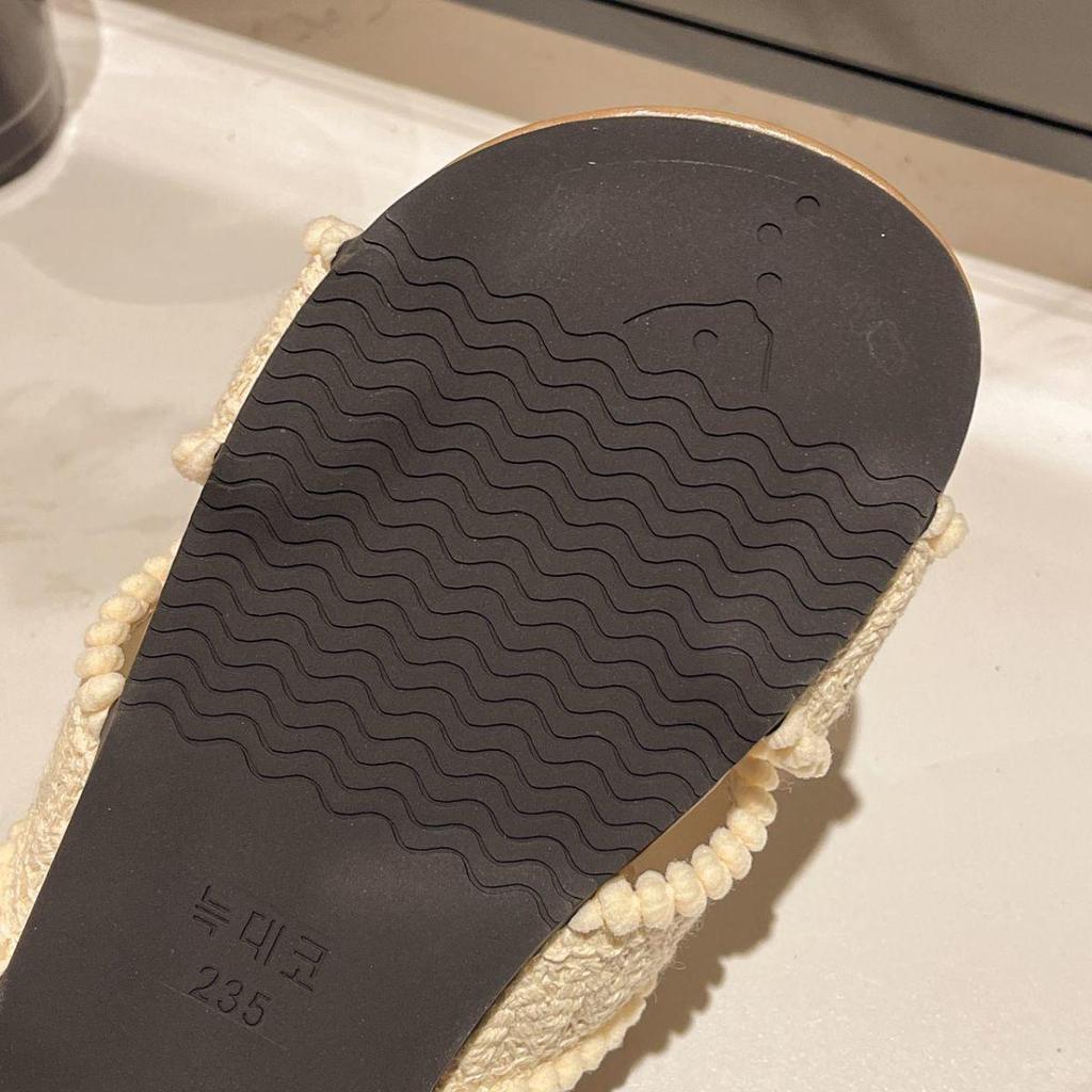 2025 Bohemia Cross Summer Retro Fairy Woven Flat Slippers