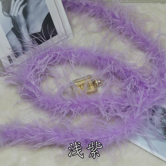 DIY 1 Ply Ostrich Feather Boa Customized Real Ostrich Feathers Scarf for Wedding Dress Sewing Decoration Plume Woman Shawl