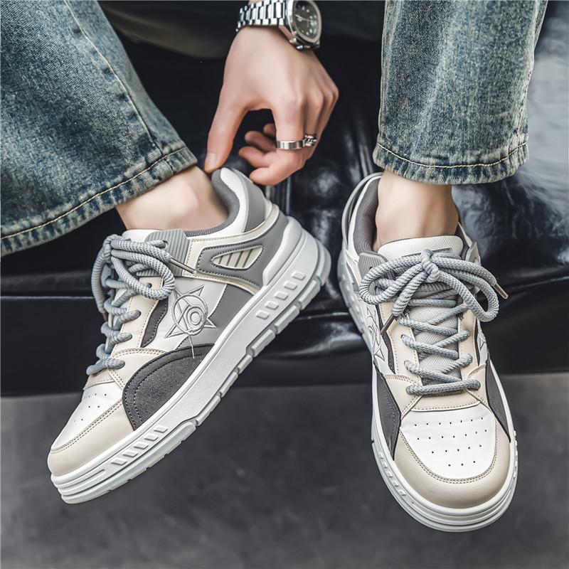 Fashion Designer Skateboard Shoes Men Streetwear Hip Hop Sneakers Men Luxury Platform Skateboard Trendy Personalized Youth Shoes