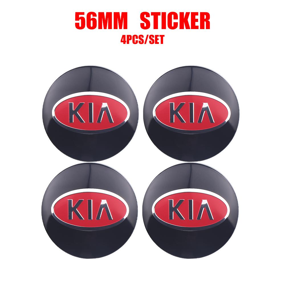 

2026 Гаряча наклейка на авто Емблема авто Накладка на центральну частину колісного диска Наклейка-логотип для KIA Sportage Niro Rio Ceed Cerato Soul Sorento Pican