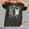 Gotische Katze T-Shirt Okkulte Grafik-T-Shirt, Dunkles Ästhetik Kätzchen Shirt, Hexenkatze Tee, Edgy Grunge Streetwear, Schwarzes Oversized Unisex Shirt