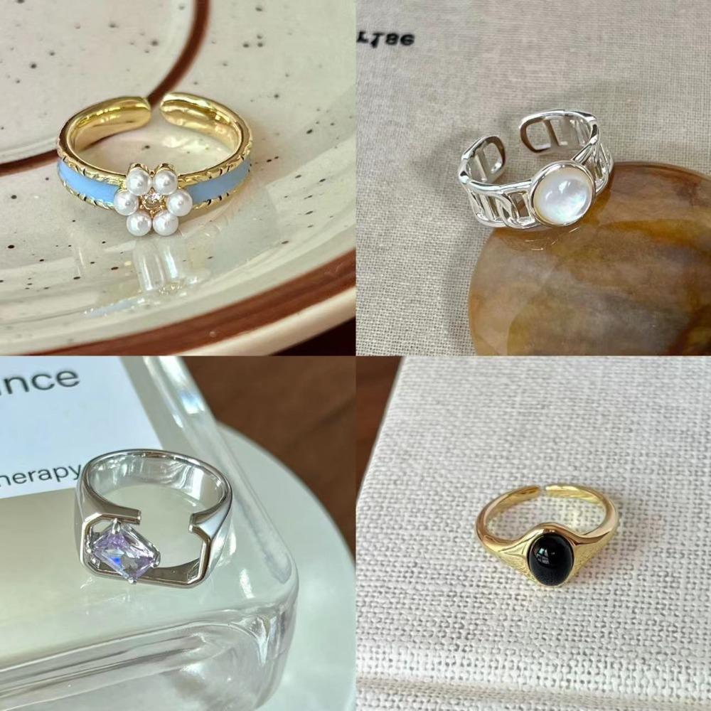 French Retro Blue Butterfly Ring Design Sense Temperament Personality Simple Cold Sense Versatile Ring