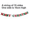 Festive Christmas Hanging Garlands Festival Santa Letter Christmas Bunting Decors for Yuletide Decorating Needs