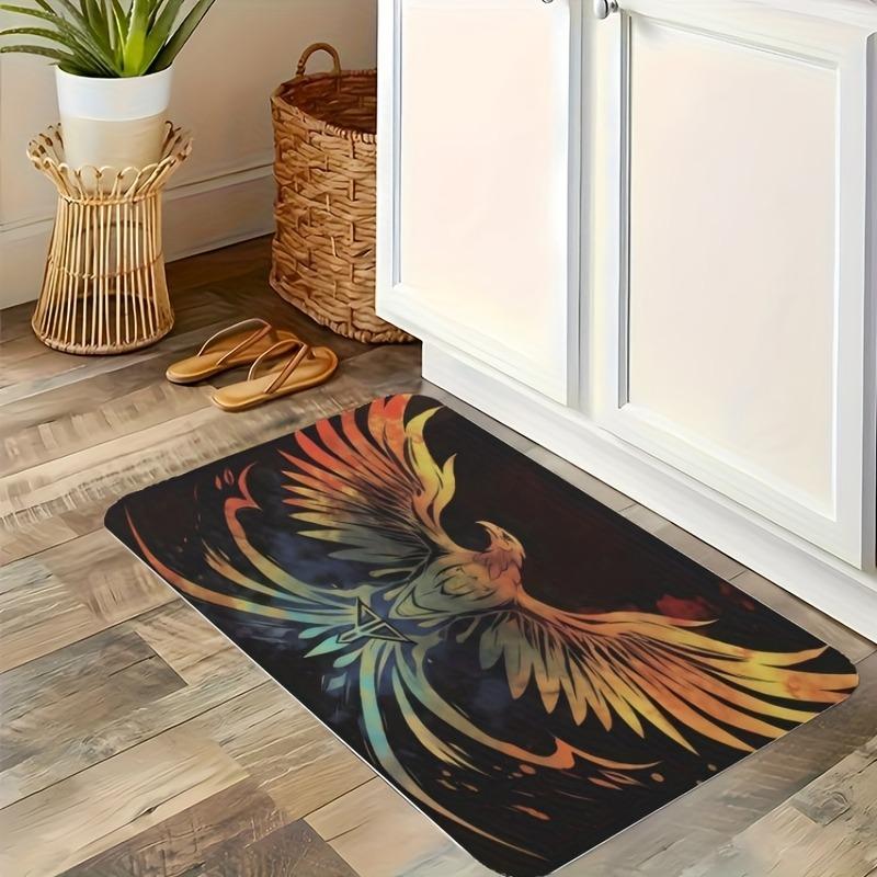 1PC Patriotic Star-Strippe Kitchen Rug Non-Slip Door Mat Pop Design Bathroom Rug Bath Mat Carpet for Home Sink Laundry Ecoreeree