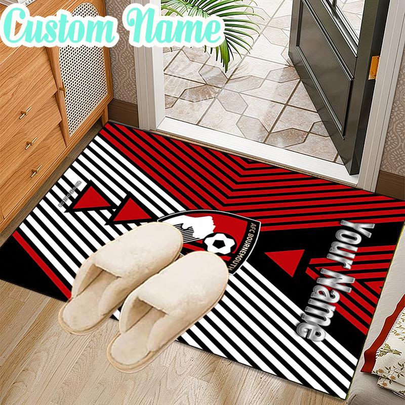 Custom Name AFC Bournemouth Rug Office Rug Chair Mat Non Slip Carpet Rugs for Bedrooms Dining Room Living Room Home Decor gifts