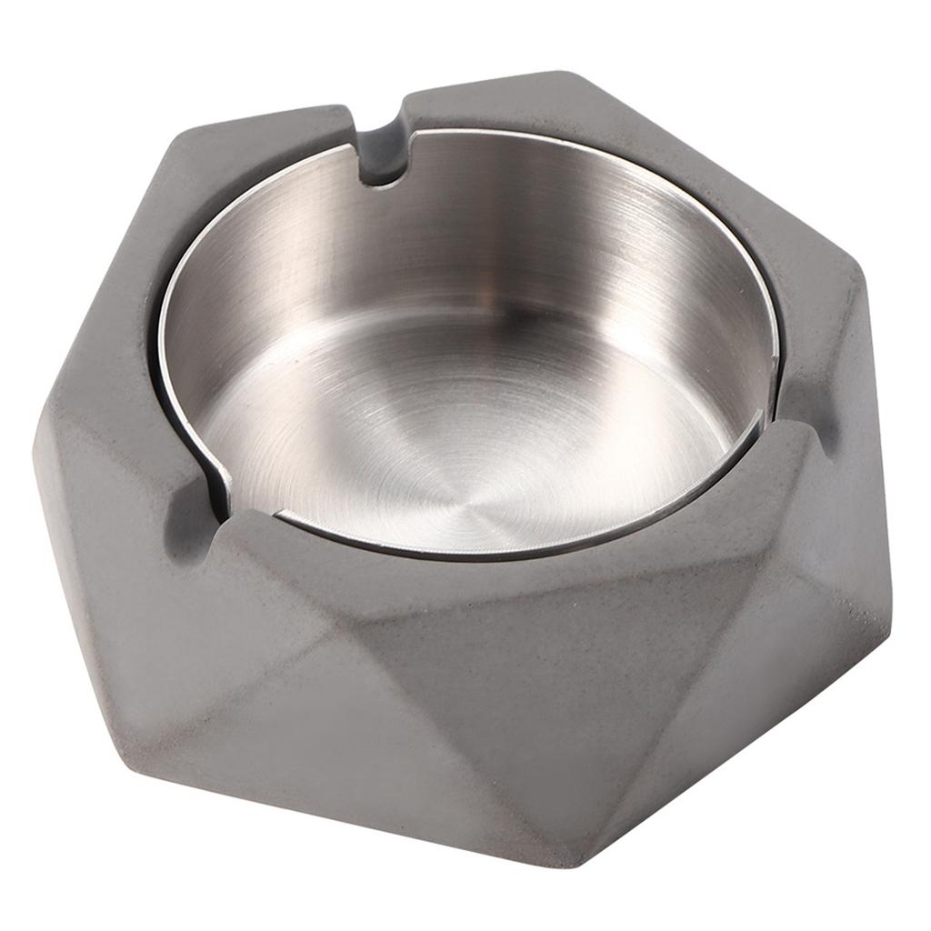 Nordic   Geometric Cement Ashtray Cigarette Ashes Tray Holder for Home Living Room