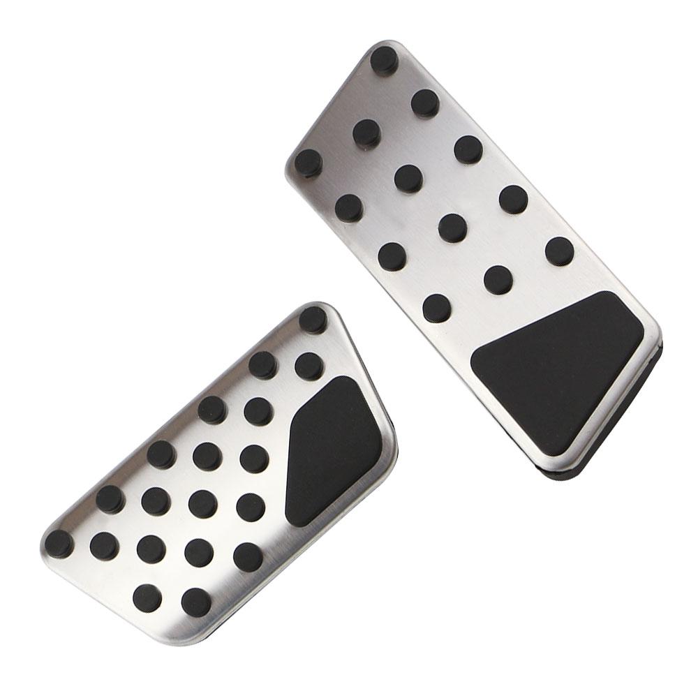 Stainless Steel Car Accelerator Brake Pedals Slip Resistance Cover for Jeep Wrangler JL 2018-  JK 2007-2017