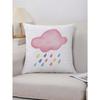 Colorful Doodle Letter Pattern Pillowcase Fabric Velvet Cushion Cover for Sofa Home Super Soft Peach Skin Pillow Case 45x45cm
