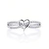 Fashionable Heart-shaped Ring, Simple and Elegant Women's Ring