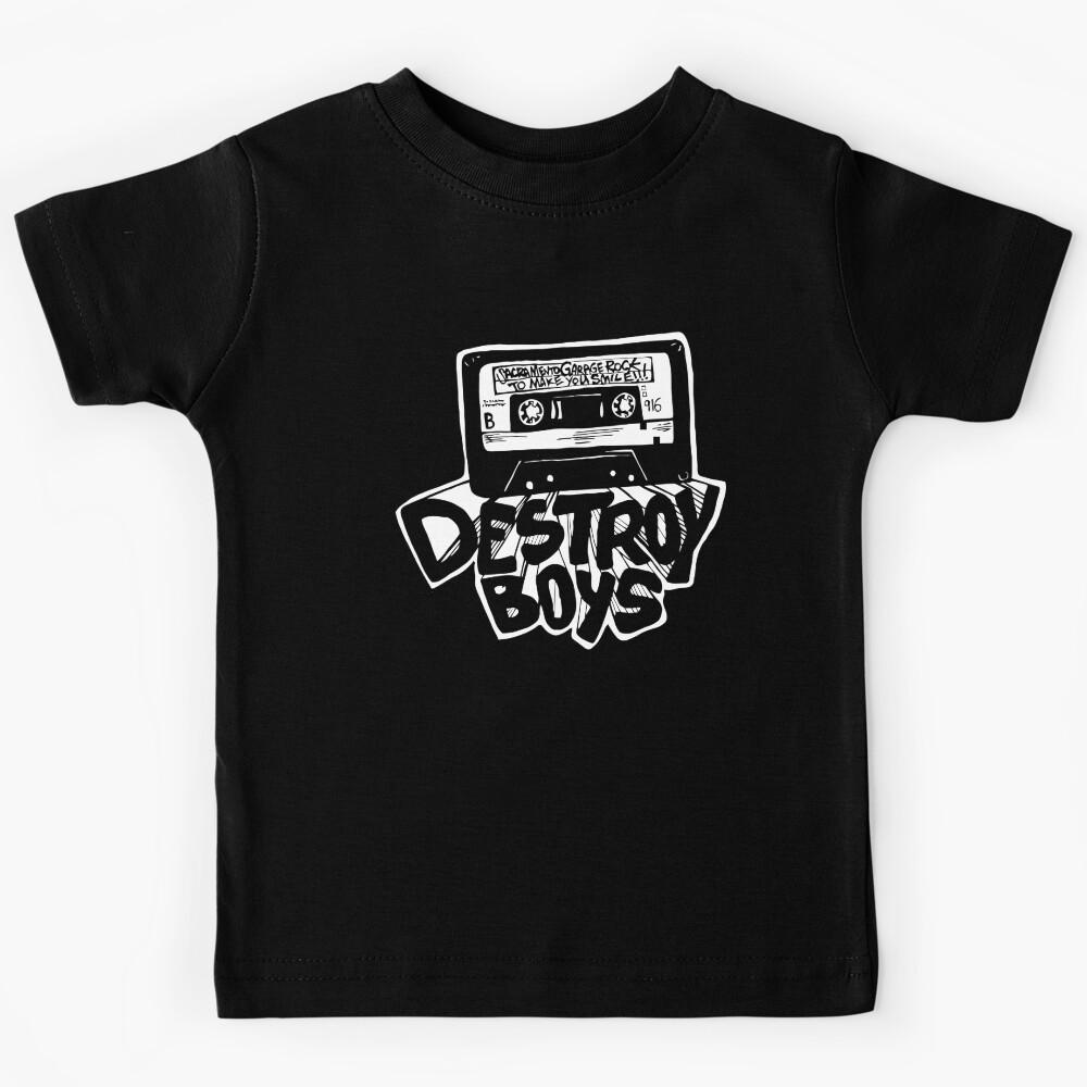 Destroy Boys Cassette Punk, Garage Rock Destroy Boys Kids T-Shirt 120