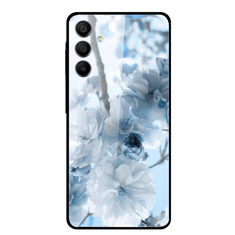 Tempered Glass Case for Samsung Galaxy A16 5G Back Cover Hard Case for SamsungA16 Phone Case Fundas Cool Protective Cute Bumper
