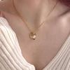 LOEKA CLASSIC COIN PENDENT NECKLACE_GOLD