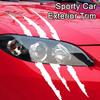 Sporty Car Exterior Trim 2Pcs Claw Mark Decals for Cars, Headlight Sticker, Stripes Waterproof Sticker Scratch Decal Sports Cars SUV Pickup