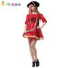 Adult Womens Eyecatching Pirate Costume With Soft Polyester Fabric For Stage Use
