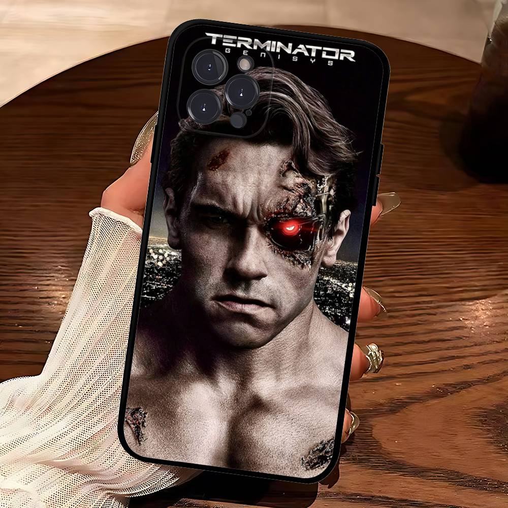 Sci Fi Movie The T-Terminator For Iphone 17 16 15 11 13 14 Pro Max Plus 12 Mini Black Shell Cover Phone Case