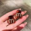 Korean 2pcs Rhinestone Small Broken Hair Clips Girls Sweet Forehead Clip Grab Women Girls Shiny Headdress Hair Accessories
