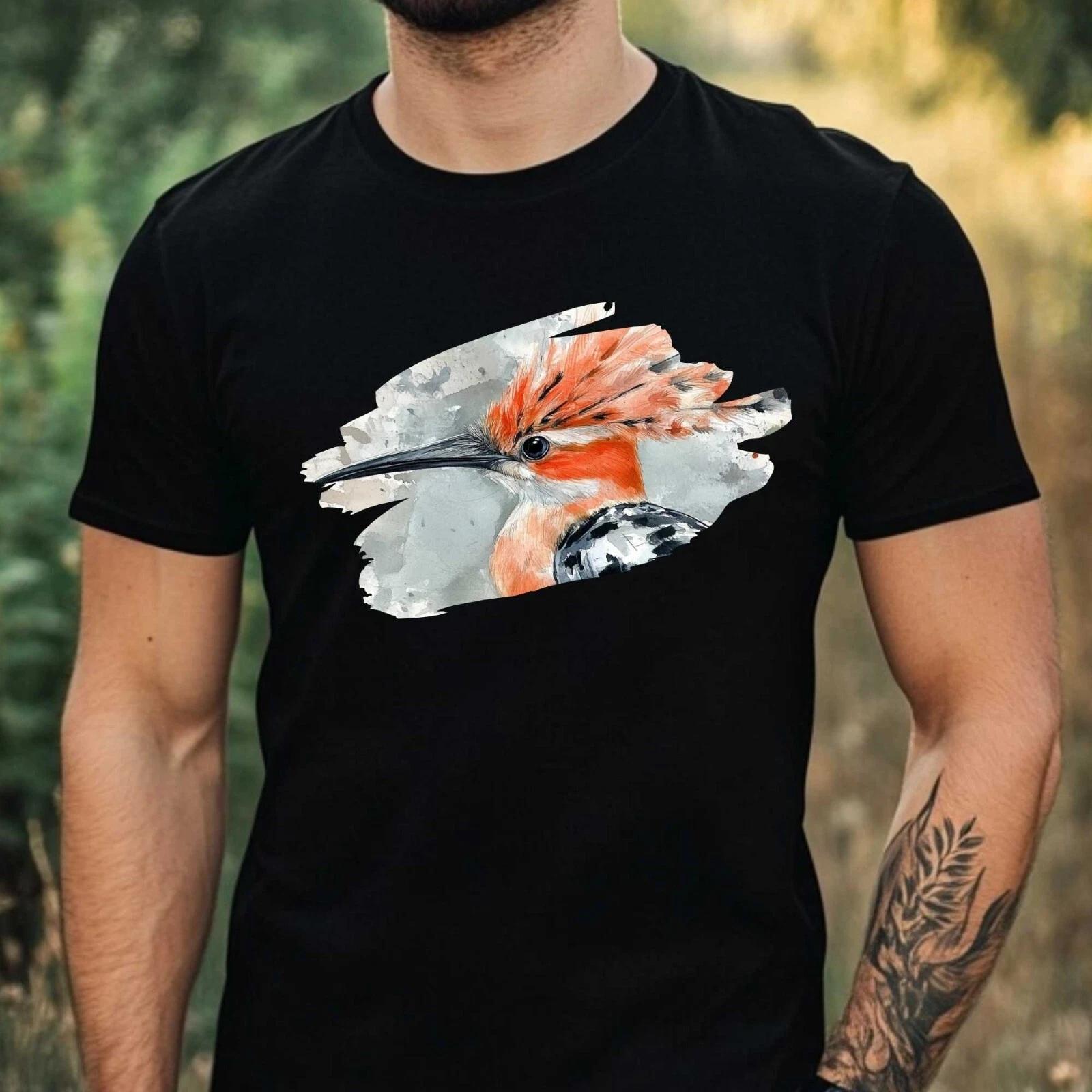T-Shirt Herren Aquarell Vogel Motiv Baumwolle Größe XS bis 5XL XXL