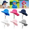 Outdoor Beach Hat Breathable Large Brim with Neck Flap Sun Protection Hat Beach Play Hat Sun Hat
