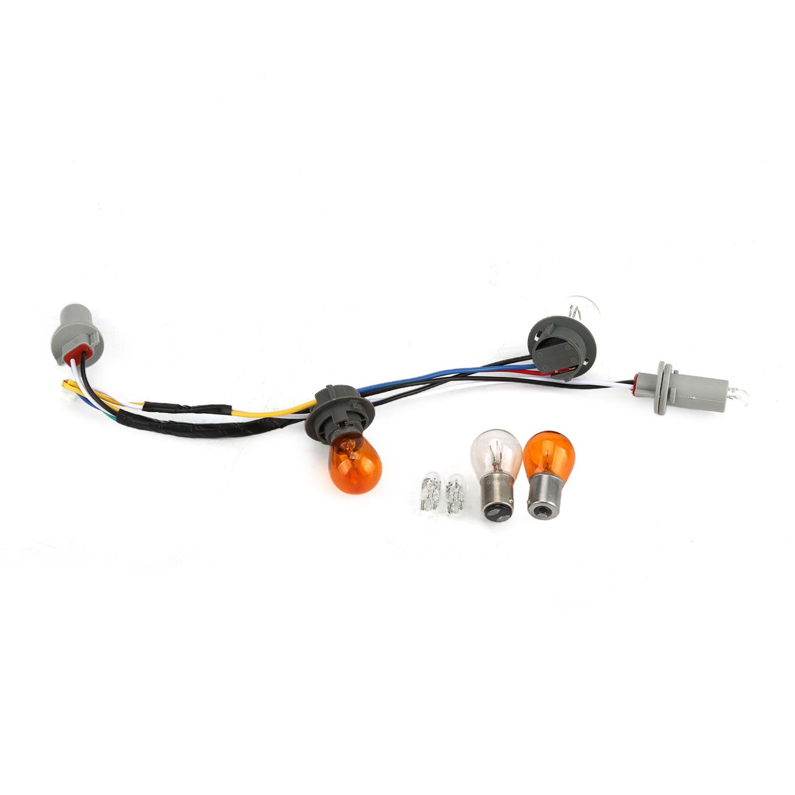 

92450-3Q000 924503Q000 Tail Light Lamp Wiring Harness Socket Holder Wire With Bulb For 2011 2012 2013 2014 Hyundai Sonata Sedan 1SET