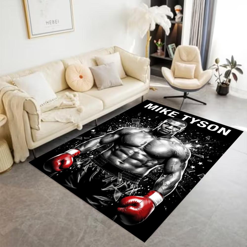 Tyson Mike Tyson Fighter Floor Rug Office Rug Suitable For Dormitory Dining Room Balcony Bedrooms Antislip Rug Anime Office Decor Spiritual Gift