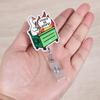 ID Badge Holder with Clip Retractable Card Holder for Name Tags Keys Masks Portable Easy Pull Badge Holder for Work School Events