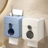 Wall Mounted Toilet Paper Storage Box Punch Free Toilet Paper Holder Paper Towel Box  for Home