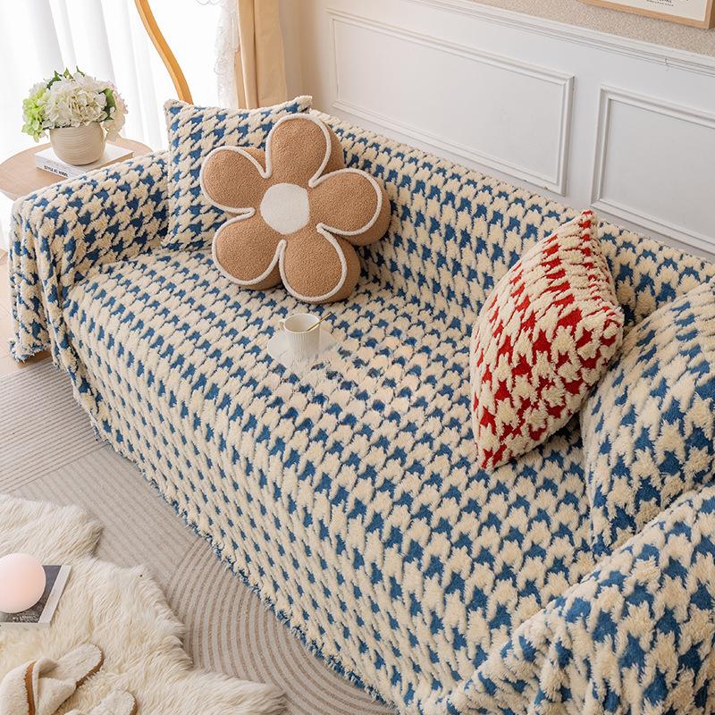Sofa Cover Cloth Full Cover Sofa Cover Sofa Cover Thickened Fleece Sofa Cover Towel