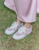[Tact Troyme] Easy Round Toe Leather Mesh Lace-up Flat Sneakers [EASY]