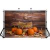 Vinyl Photography Backdrop for Photo Studio Wooden Wall Floor Halloween Pumpkins Photographic Background Baby Children Photocall