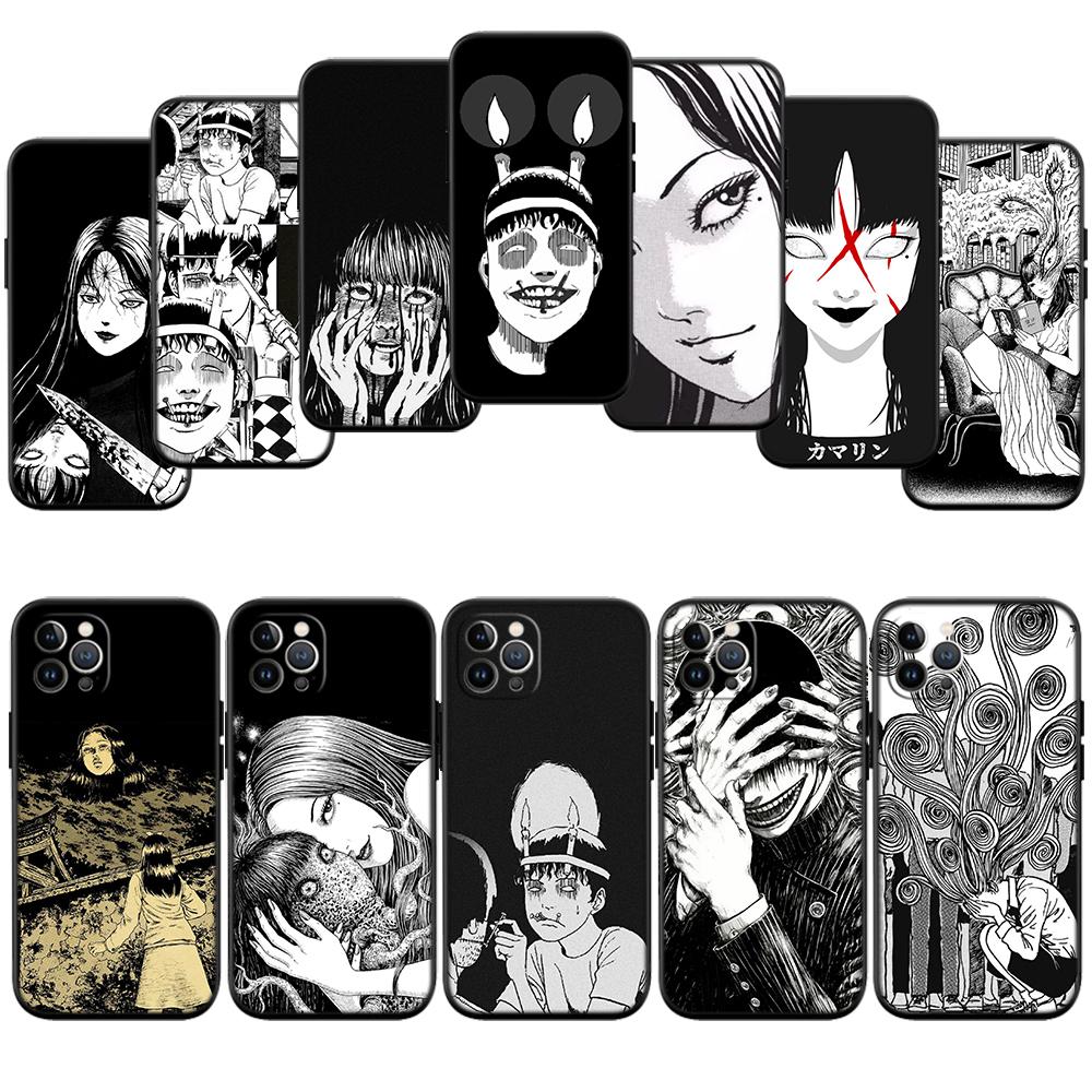 Junji Ito Tomie New High-End Cover Phone Case for iPhone 16 15 14 13 Pro Max Plus Mini