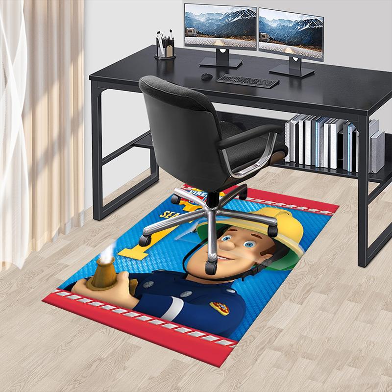1pc Fireman Sams Seasonal Adventures Carpet for Playroom Bedroom Living Room Sofa Home Decor,kids Game Area Rug Non-slip Floor Mat Y72896