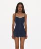 Hata Tiered Skirt Monokini_Navy Dot