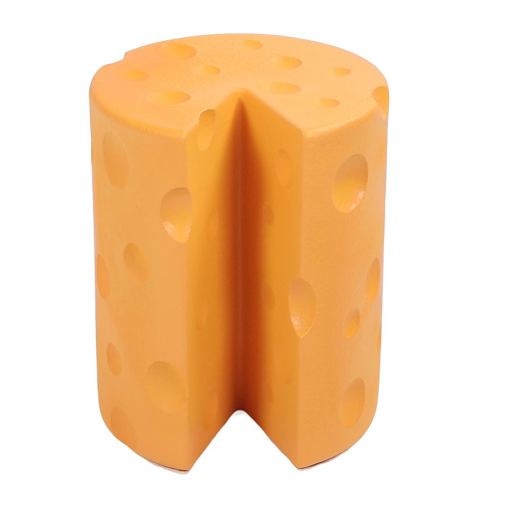 Foot Rest Stool Decorative Cheese Shaped Retro Shoes Changing Stool for Living Room Bedroom Entryway